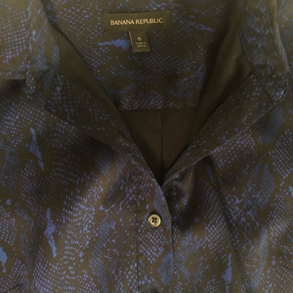 Banana Republic size 6 blue long dress - Picture 4 of 9